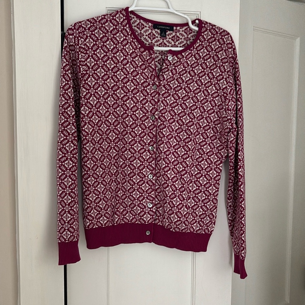 Lands End < cardigan